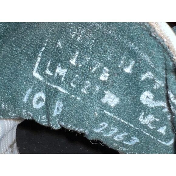 Extremely Rare Vintage Leather Redwing for Women Tan/Green Sneakers Size 10 B - Picture 6 of 6